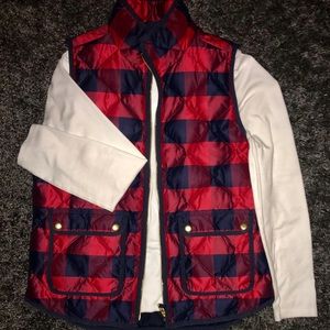 J. Crew Quilted Down Vest